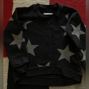 EUC nununu black star sweatshirt 12-18mo